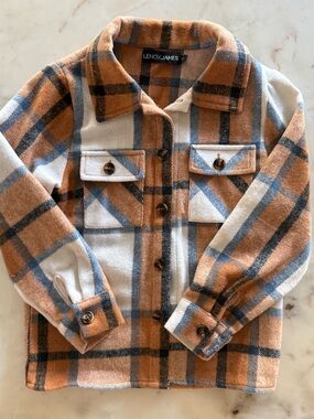 Lenox James Kids' Plaid Button-Up Shacket